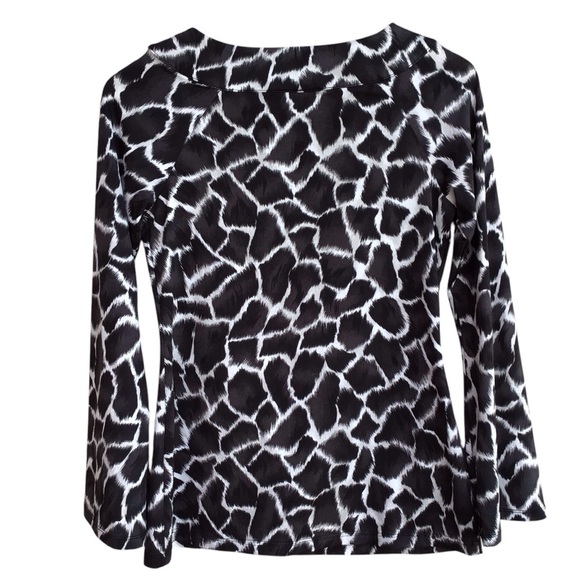 INC International Concepts Petite Embroidered Black White Tunic Size P NEW - Picture 2 of 7